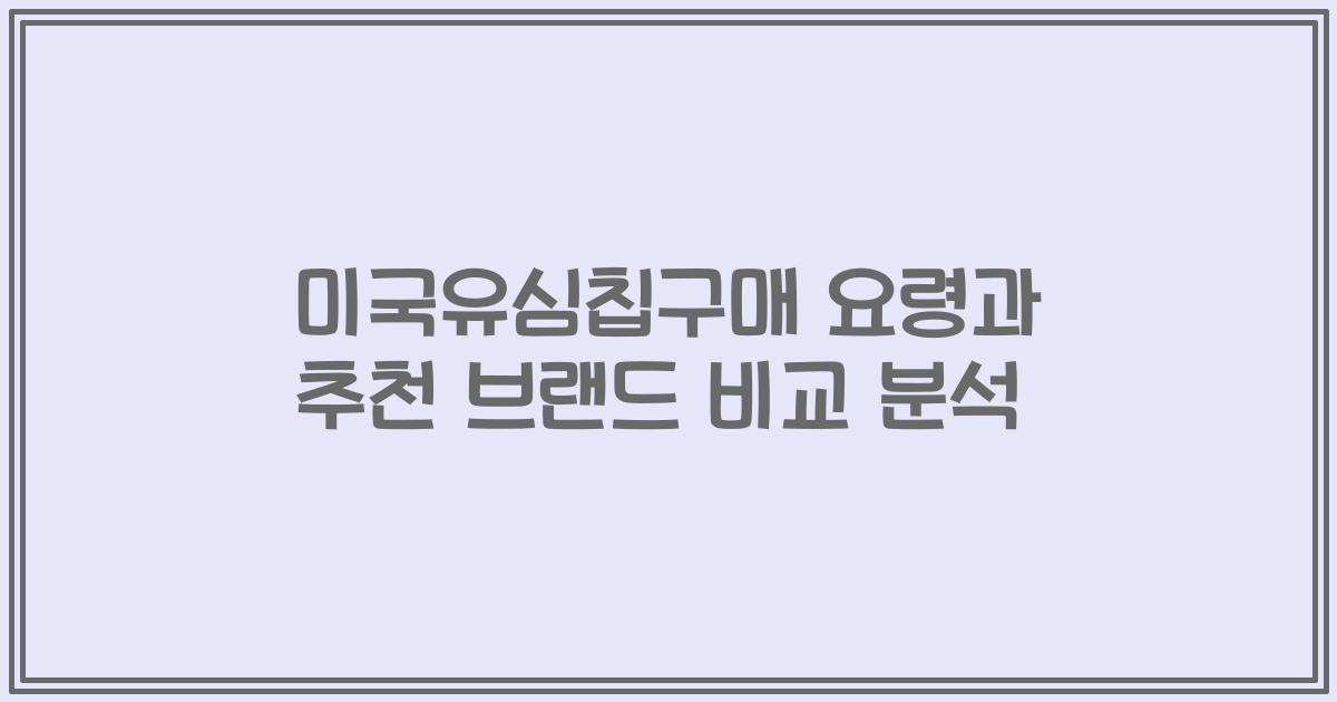 미국유심칩구매 요령과 추천 브랜드 비교 분석